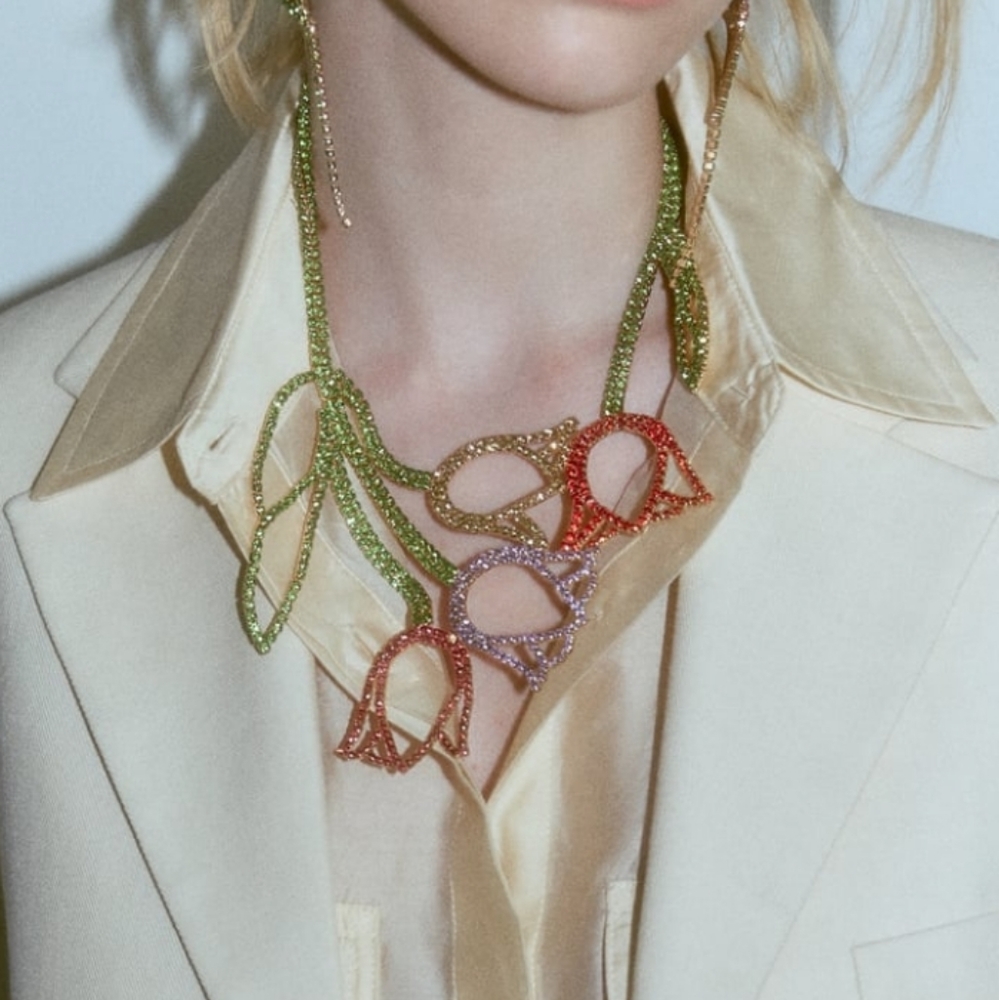 Zara necklace Rhinestone - Picture 5 of 5